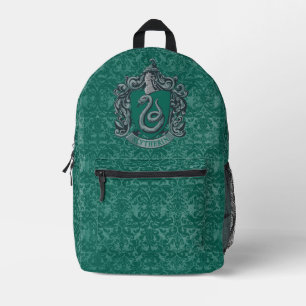Harry Potter   Slytherin Crest Green Printed Backpack