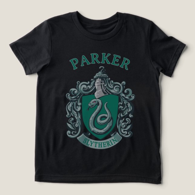 Harry Potter | Slytherin Crest Green Tri-Blend Shirt (Design Front)
