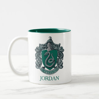 Harry Potter | Slytherin Crest Green Two-Tone Coffee Mug