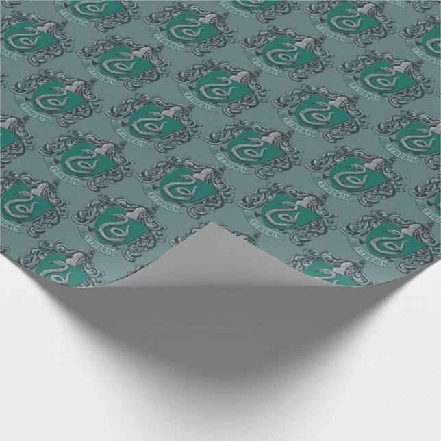 Harry Potter | Slytherin Crest Green Wrapping Paper (Corner)