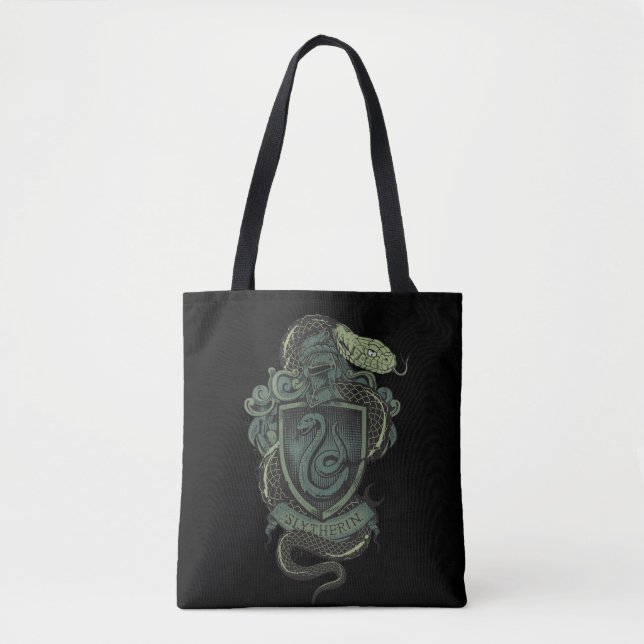 Harry Potter  | Slytherin Crest Tote Bag (Front)