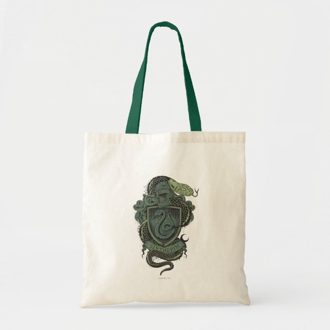 Harry Potter  | Slytherin Crest Tote Bag (Front)