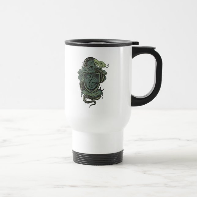 Harry Potter | Slytherin Crest Travel Mug (Right)