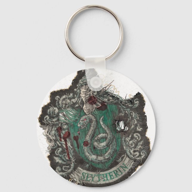 Harry Potter | Slytherin Crest - Vintage Key Ring (Front)
