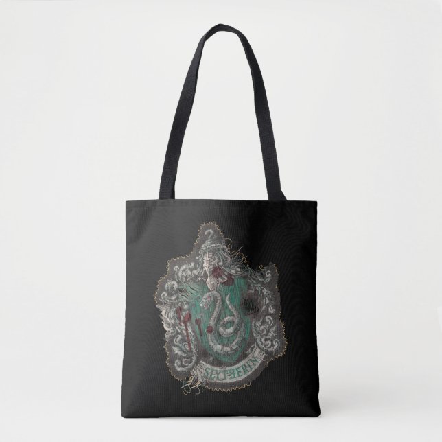 Harry Potter | Slytherin Crest - Vintage Tote Bag (Front)