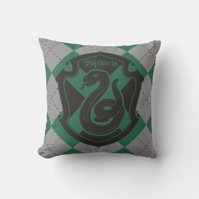 Harry Potter | Slytherin House Pride Crest Cushion (Front)