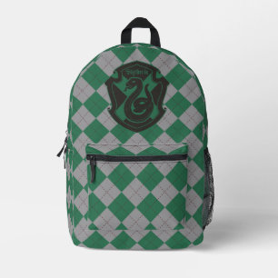 Harry Potter   Slytherin House Pride Crest Printed Backpack