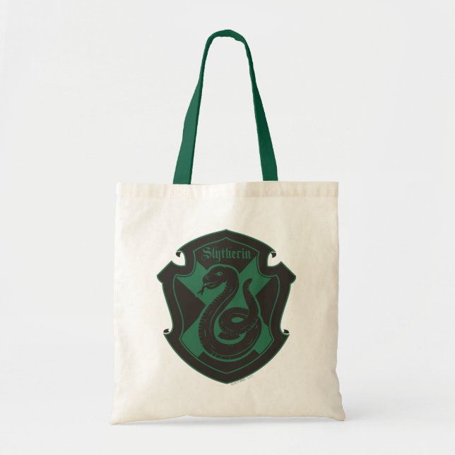 Harry Potter | Slytherin House Pride Crest Tote Bag (Front)