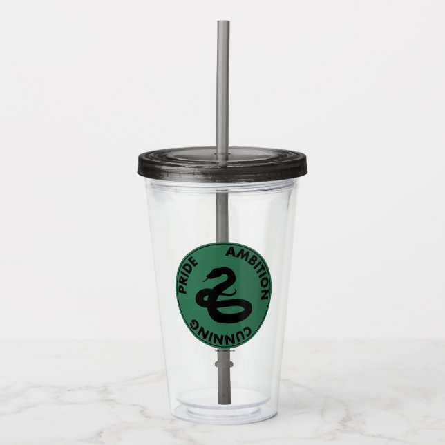 Harry Potter | SLYTHERIN™ House Traits Graphic Acrylic Tumbler (Front)