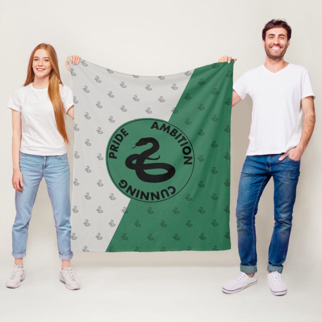 Harry Potter | SLYTHERIN™ House Traits Graphic Fleece Blanket (In Situ)