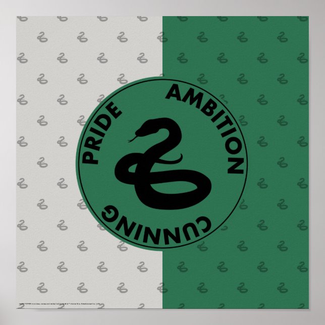 Harry Potter | SLYTHERIN™ House Traits Graphic Poster (Front)