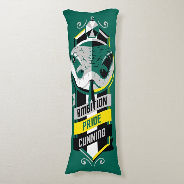 Harry Potter | SLYTHERIN™ House Traits Sigil Body Cushion (Front Vertical)