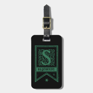 Harry Potter Slytherin Monogram Banner Luggage Tag