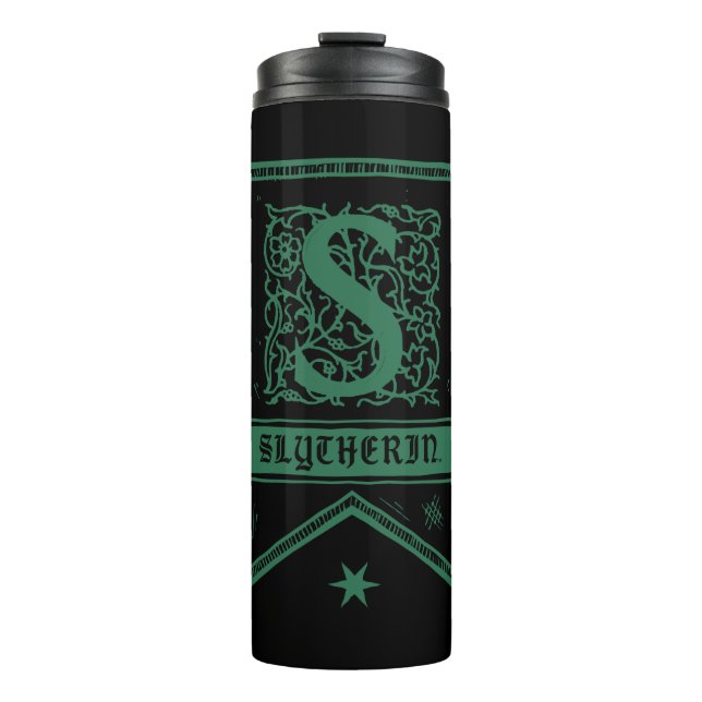 Harry Potter | Slytherin Monogram Banner Thermal Tumbler (Front)
