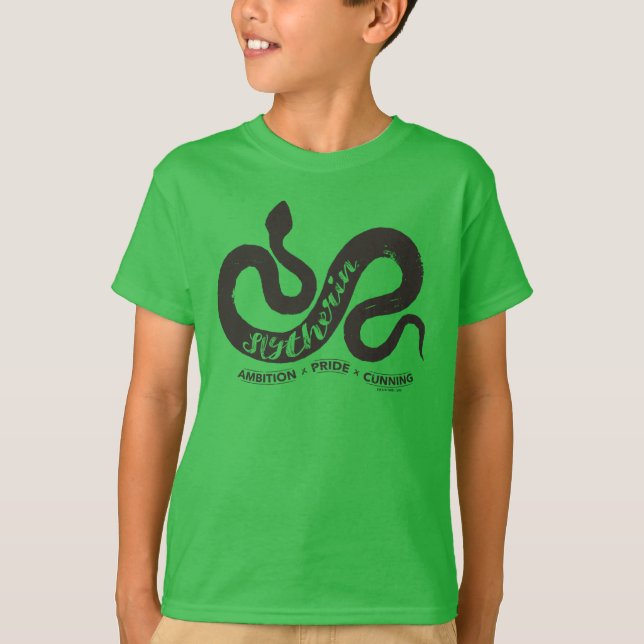 Harry Potter | SLYTHERIN™ Silhouette Typography T-Shirt (Front)