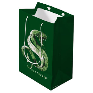 Harry Potter   SLYTHERIN™ Snake Watercolor Medium Gift Bag