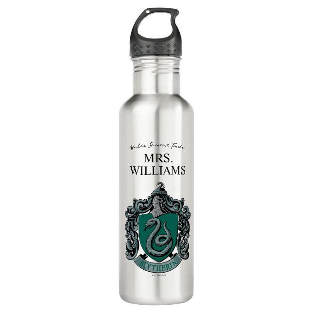 Harry Potter | Slytherin Teacher Personalised 710 Ml Water Bottle (Front)