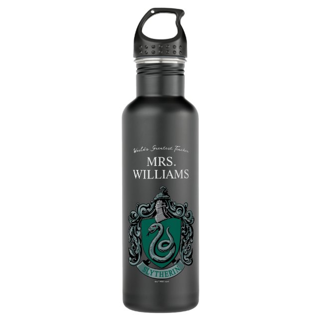 Harry Potter | Slytherin Teacher Personalised 710 Ml Water Bottle (Front)