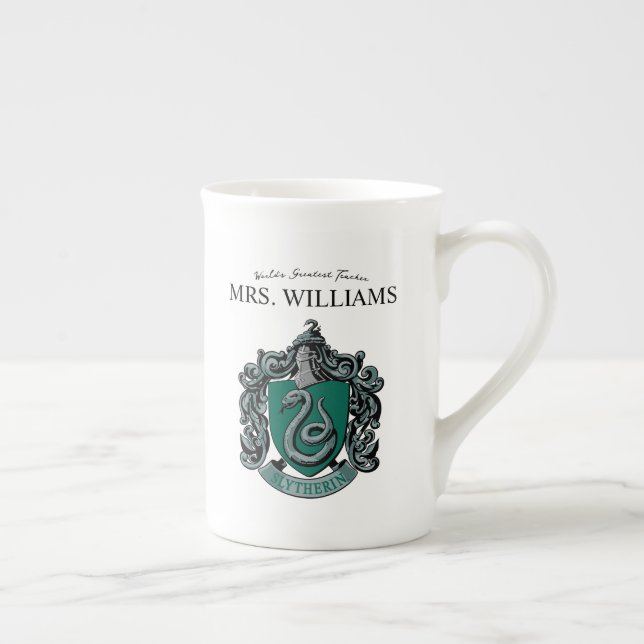 Harry Potter | Slytherin Teacher Personalised Bone China Mug (Right)