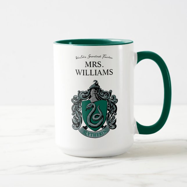Harry Potter | Slytherin Teacher Personalised Mug (Right)