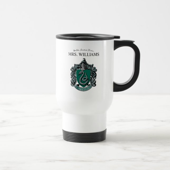 Harry Potter | Slytherin Teacher Personalised Travel Mug (Right)