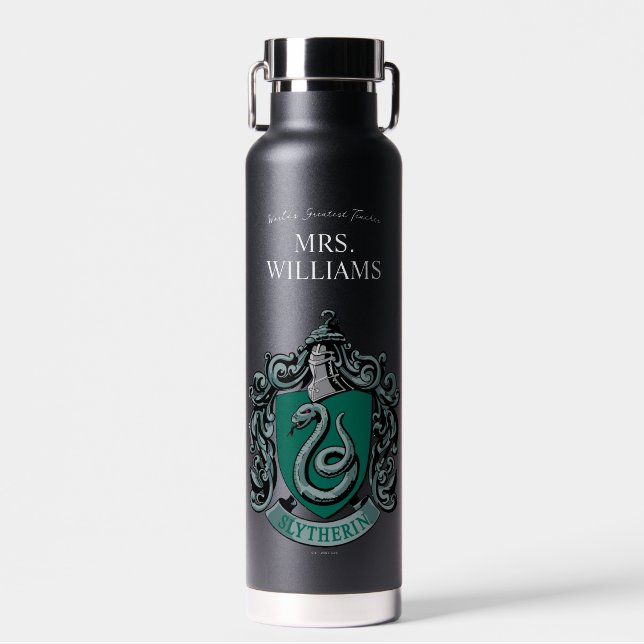 Harry Potter | Slytherin Teacher Personalised Water Bottle (Front)
