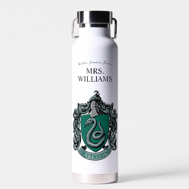 Harry Potter | Slytherin Teacher Personalised Water Bottle (Front)