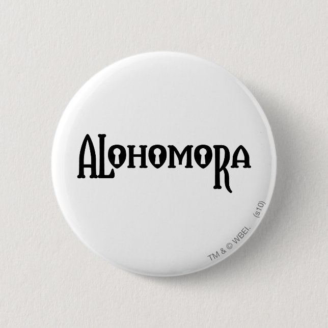 Harry Potter Spell | Alohomora 6 Cm Round Badge (Front)