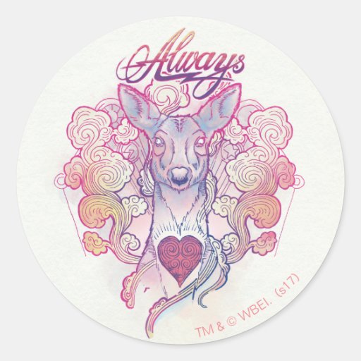 Image of Harry Potter Spell | "Always" Doe Patronus Classic Round Sticker
