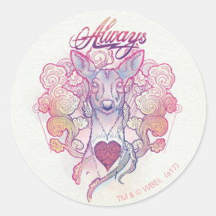 Harry Potter Spell   "Always" Doe Patronus Classic Round Sticker