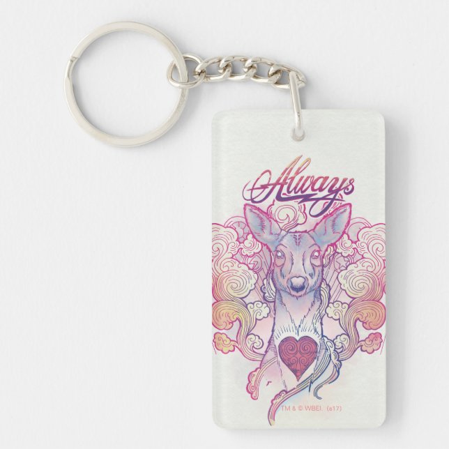 Harry Potter Spell | "Always" Doe Patronus Key Ring (Front)