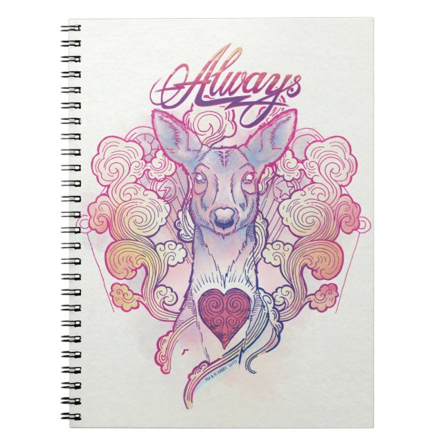 Harry Potter Spell | "Always" Doe Patronus Notebook (Front)