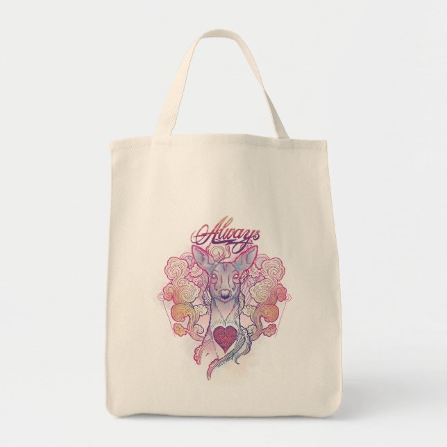 Harry Potter Spell | "Always" Doe Patronus Tote Bag (Front)