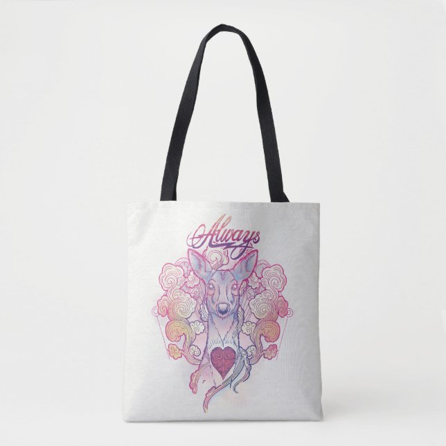 Harry Potter Spell | "Always" Doe Patronus Tote Bag (Front)