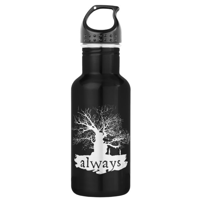 Harry Potter Spell | Always Quote Silhouette 532 Ml Water Bottle (Front)