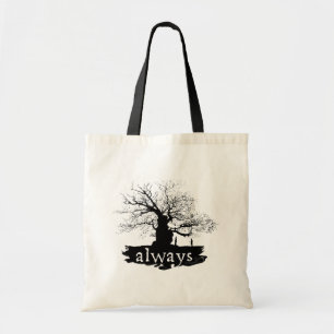 Harry Potter Spell Always Quote Silhouette Tote Bag