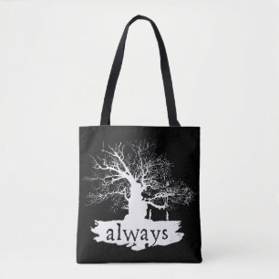 Harry Potter Spell Always Quote Silhouette Tote Bag