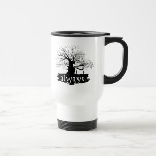Harry Potter Spell   Always Quote Silhouette Travel Mug
