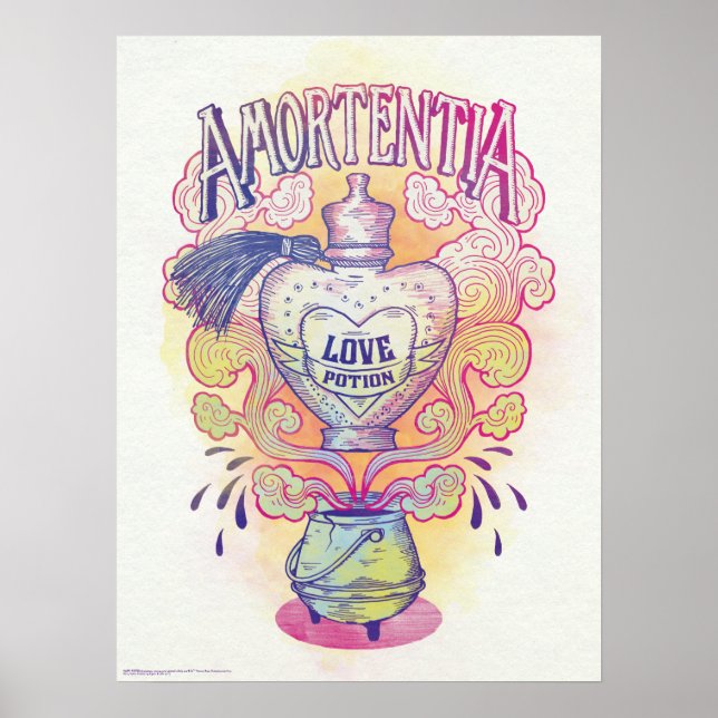 Harry Potter Spell | Amortentia Love Potion Bottle Poster (Front)