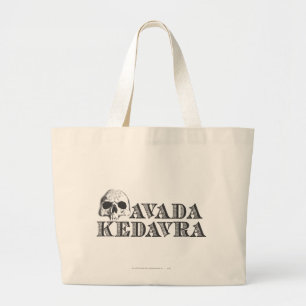 Harry Potter Spell   Avada Kedavra Large Tote Bag