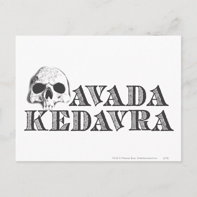 Harry Potter Spell | Avada Kedavra Postcard (Front)