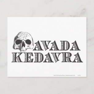 Harry Potter Spell Avada Kedavra Postcard