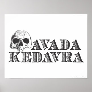 Harry Potter Spell | Avada Kedavra Poster