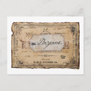 Harry Potter Spell Bezoars Postcard
