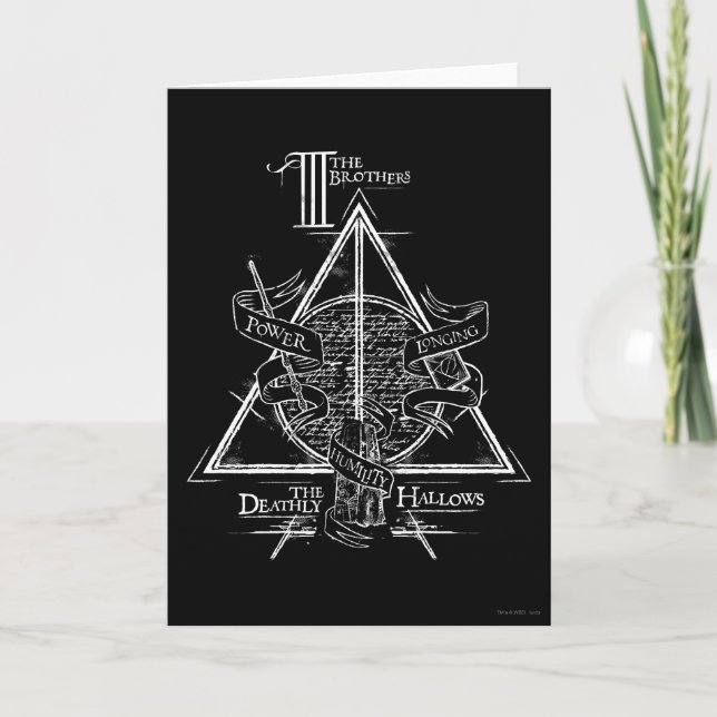 Harry Potter Spell | DEATHLY HALLOWS Graphic Card (Front)