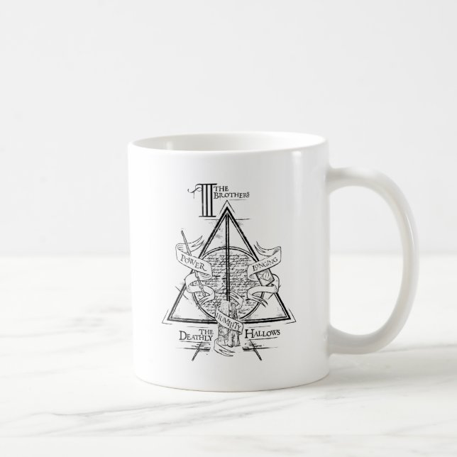 Harry Potter Spell | DEATHLY HALLOWS Graphic Coffee Mug (Right)