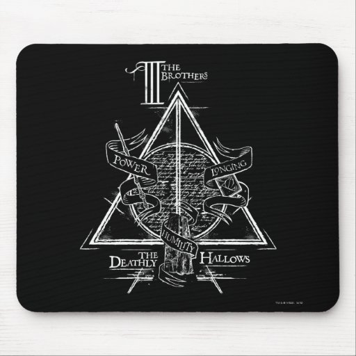Image of Harry Potter Spell | DEATHLY HALLOWS Graphic Mouse Mat