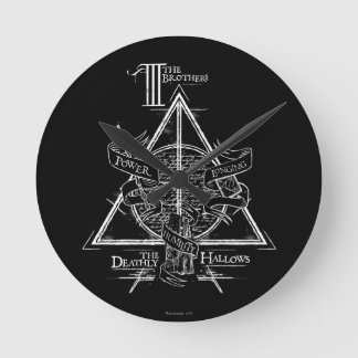 Harry Potter Spell | DEATHLY HALLOWS Graphic Round Clock
