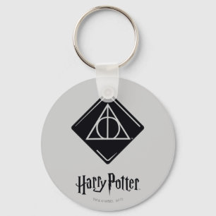 Harry Potter Spell   Deathly Hallows Icon Key Ring
