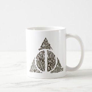 Harry Potter Spell | DEATHLY HALLOWS Typography Gr Coffee Mug